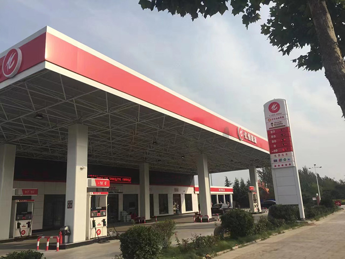 加油站网架加工