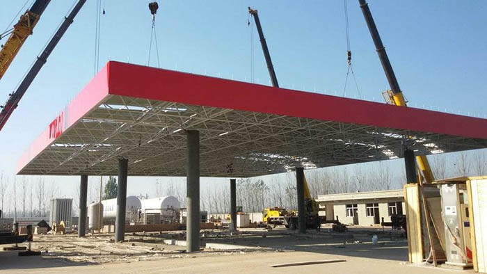 加油站网架施工